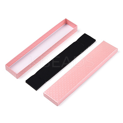 Rhombus Textured Cardboard Jewelry Necklace Boxes CBOX-T006-03E-1