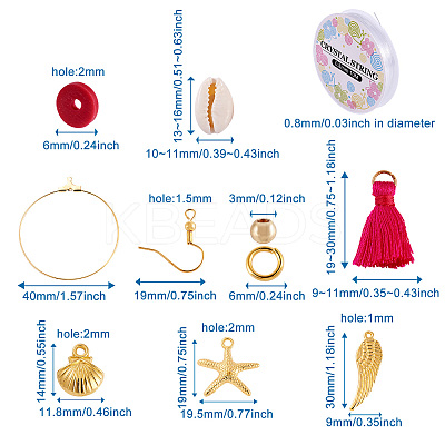 DIY Dangle Earring Making DIY-TA0002-77-1