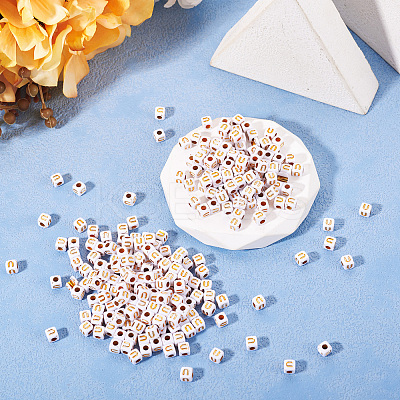 Opaque Acrylic Beads MACR-TAG0001-07U-1