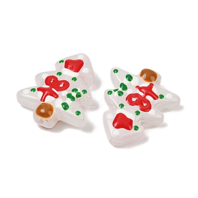 Christmas Theme Handmade Lampwork Beads LAMP-I027-07O-01-1