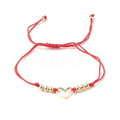 Adjustable Nylon Thread Braided Bead Bracelets BJEW-JB06437-1