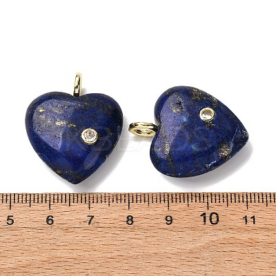 Dyed Natural Lapis Lazuli Pendants G-P588-01G-08-1