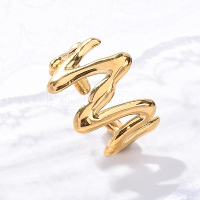 Marine Animal Theme 304 Stainless Stee Open Cuff Rings LS-RJEW-Q005-01G-G-1