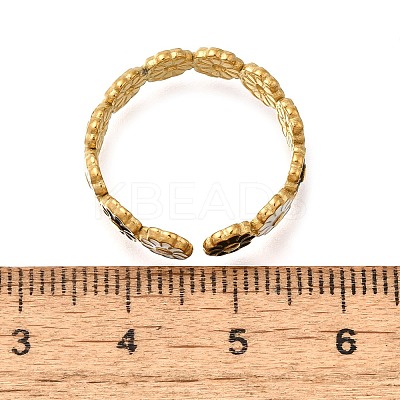 304 Stainless Steel Enamel Open Cuff Rings LS-RJEW-M072-01G-01-1
