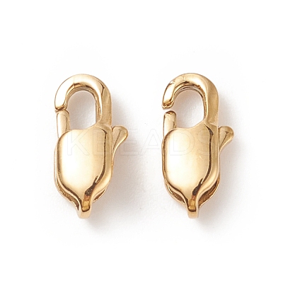 Ion Plating(IP) 304 Stainless Steel Lobster Claw Clasps X-STAS-F094-05A-G-1