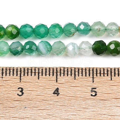 Natural Green Onyx Agate Beads Strands G-L633-A01-4mm-1