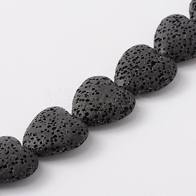 Synthetic Lava Rock Bead Strands G-N0114-18-1