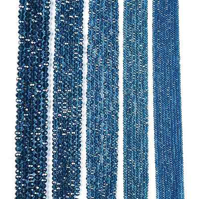 Electroplate Glass Beads Strands LS-EGLA-A044-T6mm-B27-1