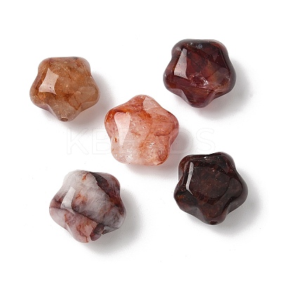 Natural Hematoid Quartz/Ferruginous Quartz Beads G-D307-D01-1