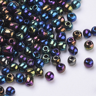 15/0 Plated Glass Seed Beads SEED-Q025-1.5mm-B05-1