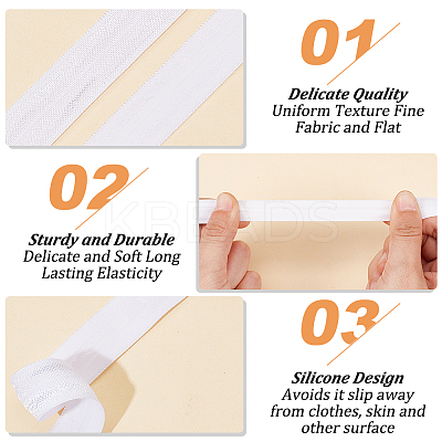 4.5M Flat Nylon Non-Slip Elastic Cord OCOR-WH0078-221A-1