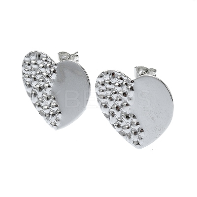 Tarnish Resistant 201 Stainless Steel Stud Earrings EJEW-K270-29P-1