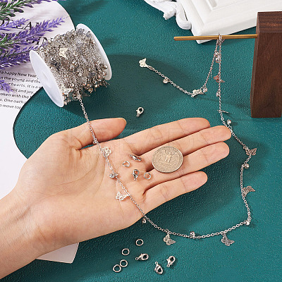Charms Bracelet Necklace Making Kit CH-TA0001-01-1
