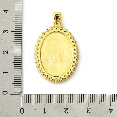 Brass Micro Pave Clear Cubic Zirconia Pendants KK-H472-45G-1