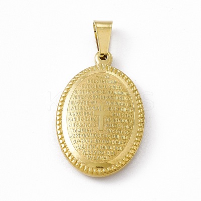 PVD Vacuum Plating 304 Stainless Steel Pendants STAS-P315-12B-G-1