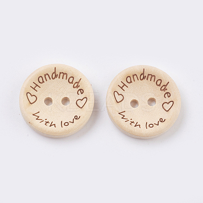 Wooden Buttons BUTT-K007-08B-1
