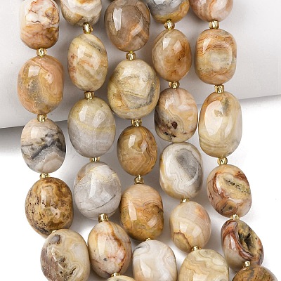 Natural Crazy Agate Beads Strands G-G453-D03-01-1