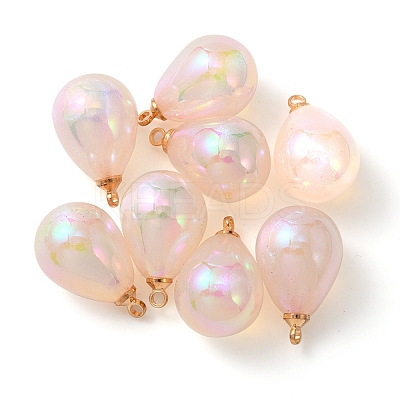 8Pcs UV Plating Acrylic Pendants FIND-YW0002-04B-1