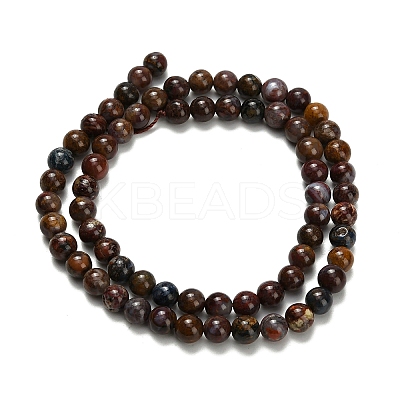 Natural Pietersite Beads Strands G-L642-B16-6mm-1
