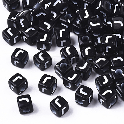 Opaque Acrylic Beads SACR-N002-01J-1