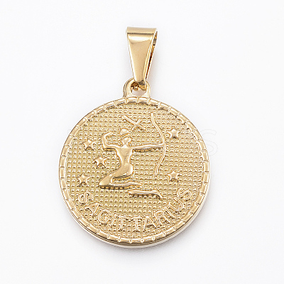 Real 18K Gold Plated 304 Stainless Steel Pendants LS-STAS-H372-01I-1