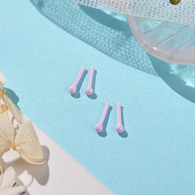 Hypoallergenic Bioceramics Zirconia Ceramic Round Ball Nose Bone Rings AJEW-Z014-03B-1