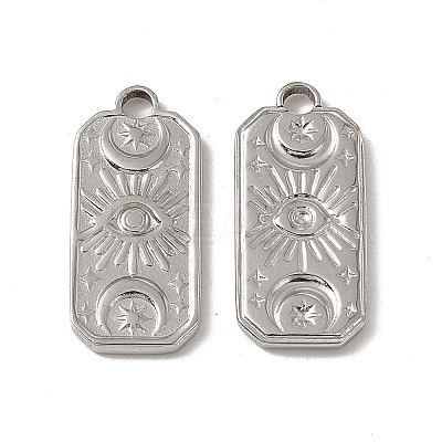 Non-Tarnish 201 Stainless Steel Charms STAS-J401-VC590-1