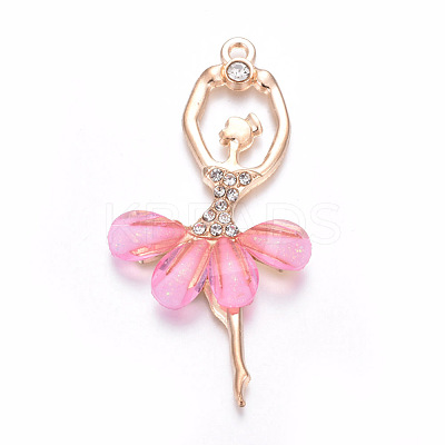 Resin Big Pendants ALRI-WH0004-A01-1