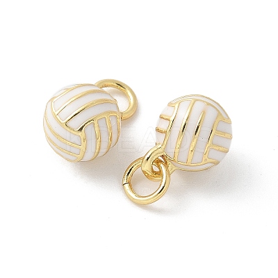 Brass Enamel Pendants KK-P294-38G-02-1