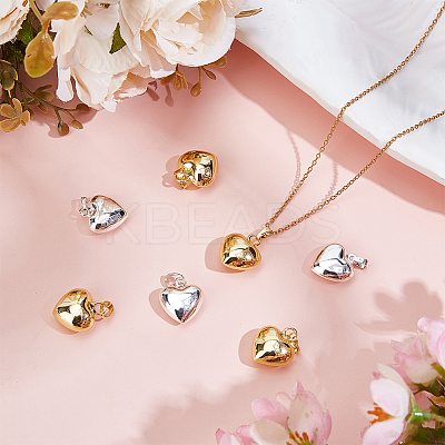 10Pcs 2 Colors Eco-Friendly Rack Plating Brass Pendants KK-BBC0017-35-1