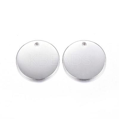Tarnish Resistant 201 Stainless Steel Stamping Blank Tag Pendants STAS-F084-01P-1