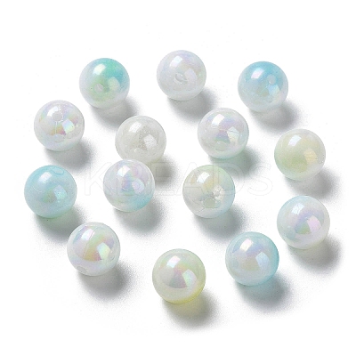 Two Tone Opaque Acrylic Beads LS-SACR-P024-01B-W08-1