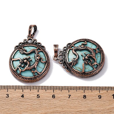 Synthetic Turquoise Pendants G-A241-02R-01-1