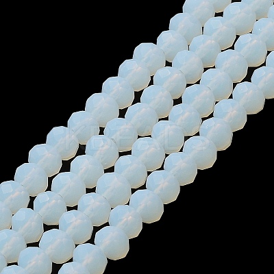 Imitation Jade Solid Color Glass Beads Strands EGLA-A034-J3mm-MD06-1