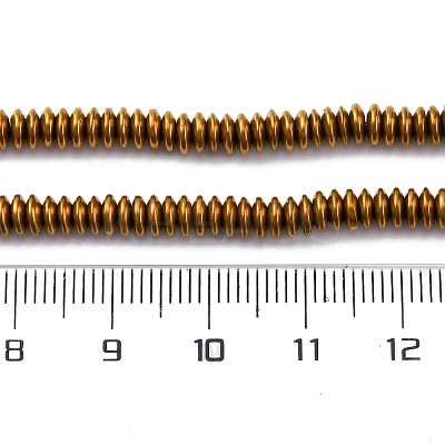 Electroplated Non-magnetic Hematite Beads Strands G-P571-B01-01D-1