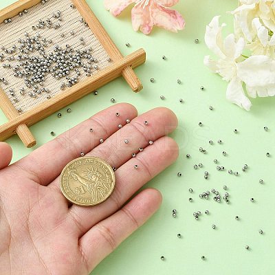 304 Stainless Steel Round Seamed Beads STAS-YW0001-84-1