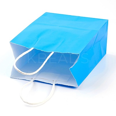 Pure Color Kraft Paper Bags AJEW-G020-A-01-1