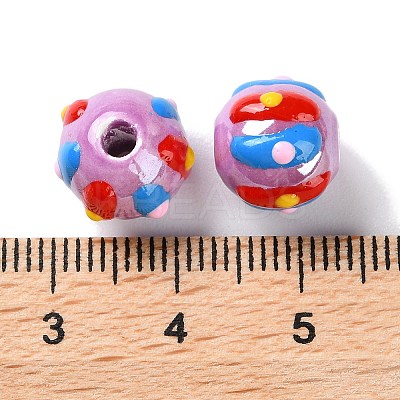 Handmade Porcelain Beads Strands PORC-L078-01M-1