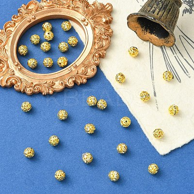 30Pcs Alloy Rhinestone Beads FIND-YW0009-05-1