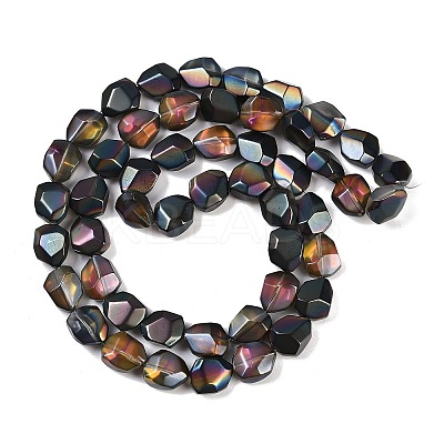 Electroplate Glass Beads Strands EGLA-C009-01A-HP01-1