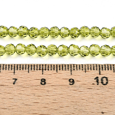 Baking Paint Transparent Glass Beads Strands DGLA-A035-T4mm-D11-1