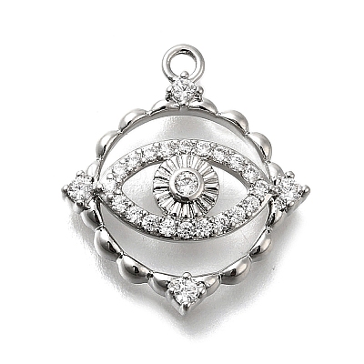 Brass Micro Pave Cubic Zirconia Pendants LS-KK-Q048-23P-1