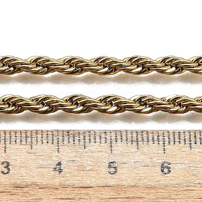 304 Stainless Steel Rope Chain Necklaces NJEW-P047-40-1