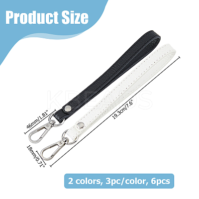 2Pcs 2 Colors Polyester Mobile Phone Straps HJEW-HS0001-03-1