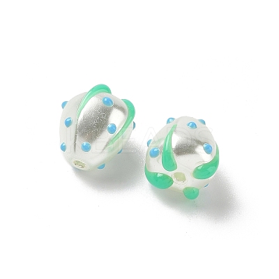 Baking Paint Baking Paint Glass Beads LAMP-Z014-02H-1