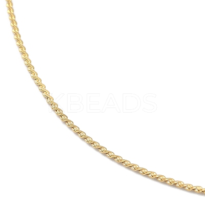 Ion Plating(IP) 304 Stainless Steel Serpentine Chain Anklet AJEW-D059-01G-1