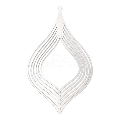 Non-Tarnish 304 Stainless Steel Filigree Big Pendants LS-STAS-K257-02P-1