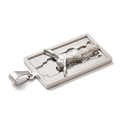 Non-Tarnish 304 Stainless Steel Religion Pendants STAS-E184-23P-1