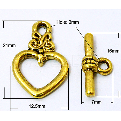 Tibetan Style Toggle Clasps LS-K086H032-1