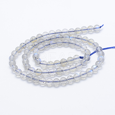 Natural Labradorite Beads Strands G-J373-14-5mm-1